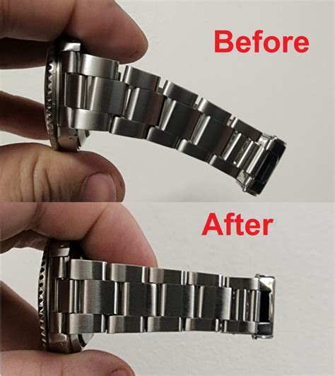 rolex stretched band repair cost.